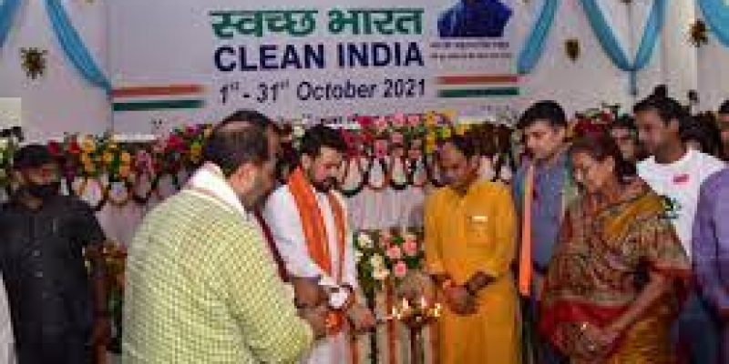 Union Minister Anurag Thakur launches month-long nationwide ‘Clean India Programme’ in October 2021