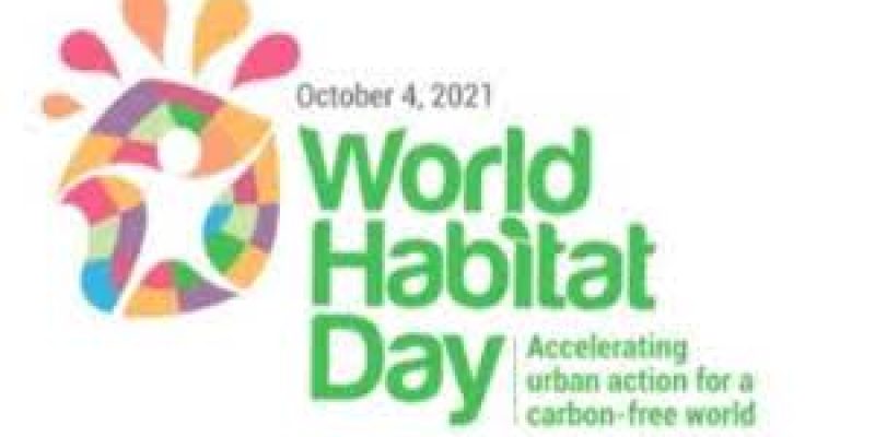 World Habitat Day 2021: 04 October (First Monday of October)