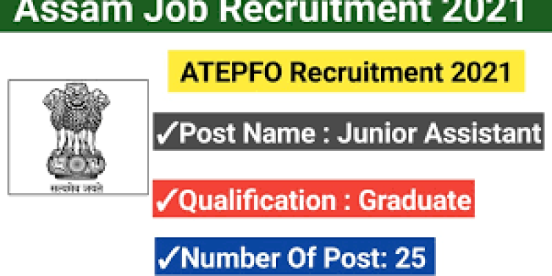 ATEPFO Recruitment 2021 – 25 Junior Assistant Vacancy, Apply Online