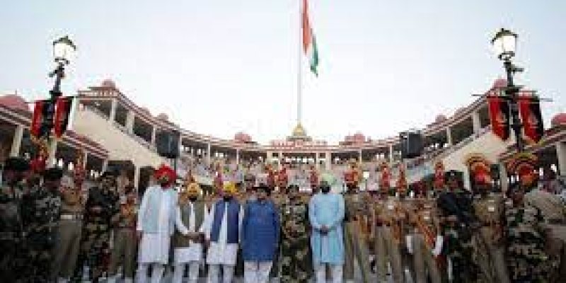 Nitin Gadkari inaugurated 418-feet national flag at Attari-Wagah border