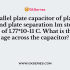 What is the value of capacitance of a capacitor which has a voltage of 4V and has 16C of charge?