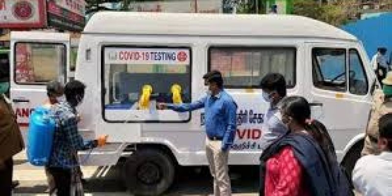 India set up first mobile Covid-testing lab