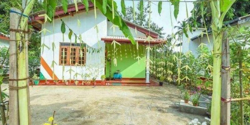 The first model village built with Indian assistance in Sri Lanka