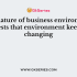 ___ feature of business environment states that various factors of business environment affect each other