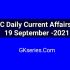UPSC Daily Important Topics- 19 September 2021 | Gkseries