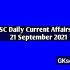UPSC Daily Current Affairs Quiz 21 September 2021