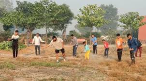 mera gaon mera gaurav cleanliness drive was carried