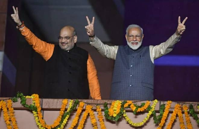BJP won with an absolute majority