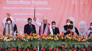 amit shah launched several development projects in manipur