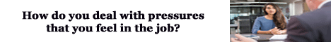 how do you deal with pressures that you feel in the job