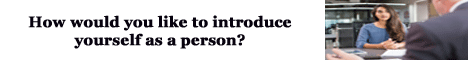 how would you like to introduce yourself as a person