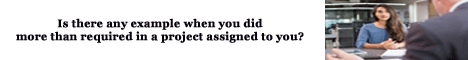 is there any example when you did more than required in a project assigned to you