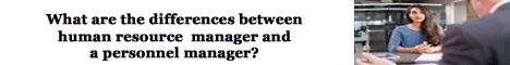 what are the differences between human resource manager and a personnel manager?