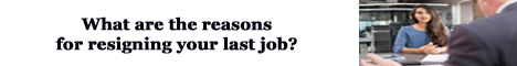 what are the reasons for resigning your last job