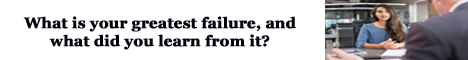 what is your greatest failure, and what did you learn from it