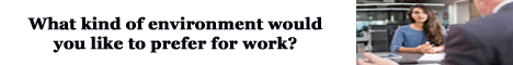 what kind of environment would you like to prefer for work
