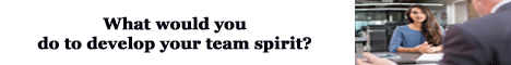 what would you do to develop your team spirit