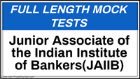 Junior Associate of the Indian Institute of Bankers(JAIIB) test series