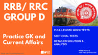 RRB RRC GROUP D test series