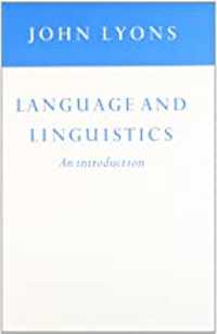language and linguistics book