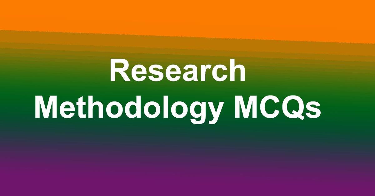mcq on research methodology for phd entrance