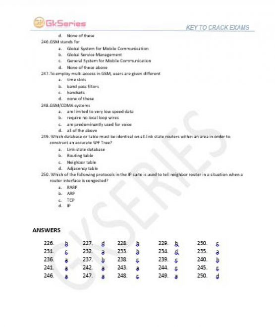 Data Communication & Computer Networks Multiple Choice Questions and