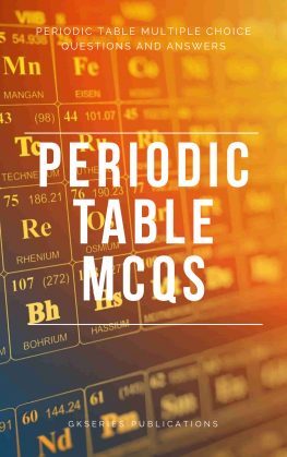 Periodic Table mcqs pdf ebook